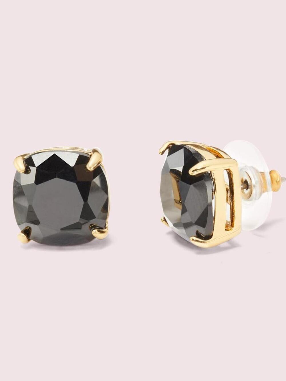 Kate Spade Small Square Stud Earrings Jet
